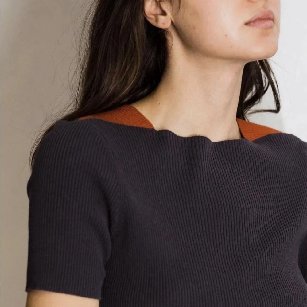 CHANEL Black Short Sleeve Dress